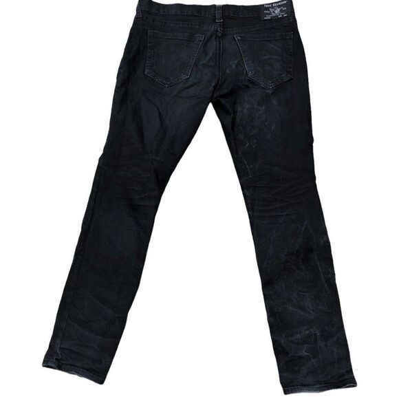 TRUE religion jeans size 38 ROCCO relaxed skinny black - Picture 4 of 10